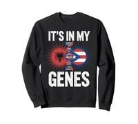 It's in My Genes Half Albanian Puerto Rican Roots Albania Sweatshirt
