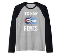 It's in My Genes Half Argentine Cuban Roots Cuba Manche Raglan