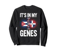 It's in My Genes Half Cuban Italian Roots Cuba Italy Sweatshirt