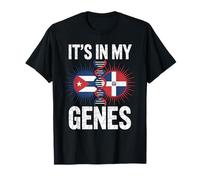 It's in My Genes Half Cuban Italian Roots Cuba Italy T-Shirt
