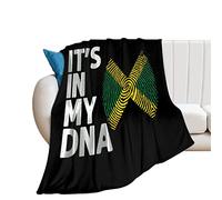 It's in MyJamaica Flag Flannel Throw Blanket Soft Cosy Plush Bed Blanket for Couch Sofa Bedroom 50"x40"