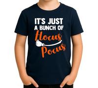 It's Just a Bunch of Hocus Pocus - Design amusant de sorcières avec balai pour Halloween, Bleu marine, 12 ans