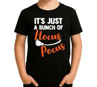 It's Just a Bunch of Hocus Pocus - Design amusant de sorcières avec balai pour Halloween, Noir , 116 cm