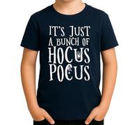 It's Just a Bunch of Hocus Pocus - Design classique de sorcière d'Halloween avec toile d'araignée, parfait pour les fans de magie et de sorts, Bleu marine, 116 cm