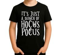 It's Just a Bunch of Hocus Pocus - Design classique de sorcière d'Halloween avec toile d'araignée, parfait pour les fans de magie et de sorts, Noir , 12 ans