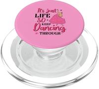 It's Just Life So Keep Dancing Through - Sorcière rose PopSockets PopGrip pour MagSafe