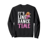 It's Line Dance Time Musique Country Western Bottes Dancer Sweatshirt