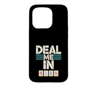 Its Mahjong Time Floral Tiles Mahjong Lovers Coque pour iPhone 15 Pro