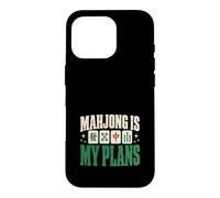 Its Mahjong Time Floral Tiles Mahjong Lovers Coque pour iPhone 16 Pro