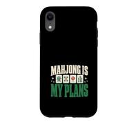 Its Mahjong Time Floral Tiles Mahjong Lovers Coque pour iPhone XR