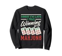 Its Mahjong Time Floral Tiles Mahjong Lovers Sweatshirt