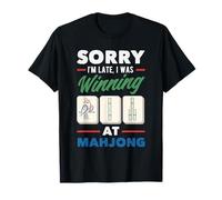Its Mahjong Time Floral Tiles Mahjong Lovers T-Shirt