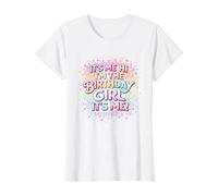 It's Me Hi I'm The Birthday Girl | Arc-en-Ciel rétro T-Shirt