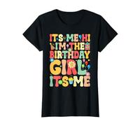 It's Me Hi I'm The Birthday Girl Couleurs rétro T-Shirt