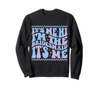 It's Me Hi I'm The Retro Bridesmaid Groovy Bachelorette Party Sweatshirt