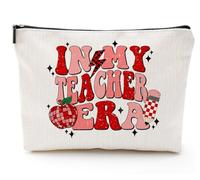 It's Me Hi I'm the Teacher It's Me Trousse de maquillage - Cadeau pour enseignante pour femme 2025, cadeau de reconnaissance pour enseignants, trousse de maquillage amusante pour enseignant pour