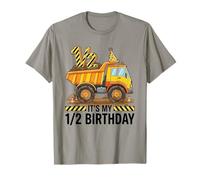 It's My 1/2 Birthday Graphic Half Birthday Construction Kid T-Shirt