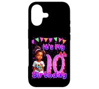 It's My 10th Birthday African American Black Girl 10 Year Old Coque pour iPhone 17
