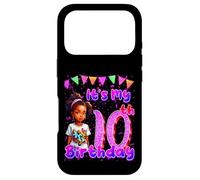 It's My 10th Birthday African American Black Girl 10 Year Old Coque pour iPhone 17 Pro