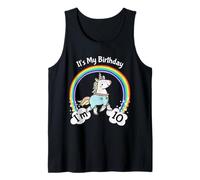 It's My 10th Birthday Cute Unicorn 10 Year Old Girls Débardeur