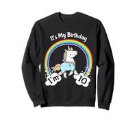It's My 10th Birthday Cute Unicorn 10 Year Old Girls Sweatshirt