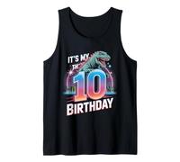 It's My 10th Birthday Dinosaure Rugissant années 70 80 Débardeur