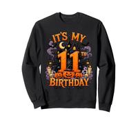 It's My 11th Birthday Halloween Haunted House Pumpkin Party Sweatshirt