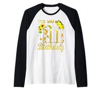 It's My 11th Birthday - Jolie Tournesol Girl Manche Raglan