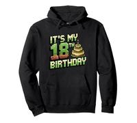 It's My 18th Birthday - Pixel Graphic - Fête d'anniversaire Artisanale Sweat à Capuche