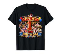 Its My 1st Birthday Circus 1 yrs Old Carnival Party Kids T-Shirt