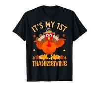 It's My 1st Thanksgiving Turkey Thankful for Family T-Shirt