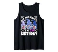 Its My 21st Birthday Funny Gnomes for Women Pop The Bubbly Débardeur