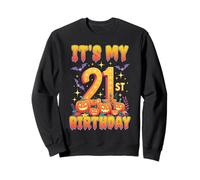 It's My 21st Birthday Party 21 Year Old Halloween Pumpkin Sweatshirt