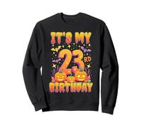 It's My 23rd Birthday Party 23 Year Old Halloween Pumpkin Sweatshirt