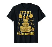 It's My 25 Golden Birthday Happy 25 Years Old Hommes Femmes T-Shirt