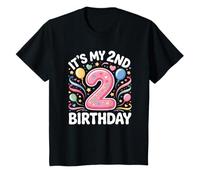 It's My 2nd Birthday Girl 2 Year Old Toddler Birthday Birthday T-Shirt