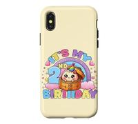 It's My 2nd Birthday Girl Kawaii Dumpling Pastel Esthétique Coque pour iPhone X/XS