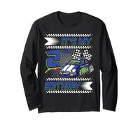 It's My 2nd Birthday Race Car Party Outfit 2 Year Old Boys Manche Longue