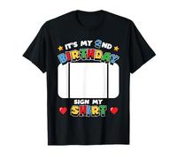 It's My 2nd Birthday Sign My Shirt Jeu vidéo pour enfants T-Shirt