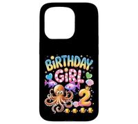 It's My 2th Birthday Octopus 2 Year Old Party Garçons Filles Coque pour iPhone 15 Pro