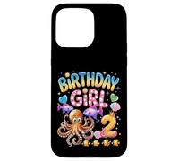 It's My 2th Birthday Octopus 2 Year Old Party Garçons Filles Coque pour iPhone 15 Pro Max