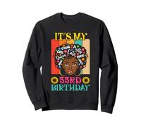It's My 33rd Birthday Vintage African Girl 33 Years Old Afro Sweatshirt