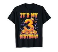 It's My 3rd Birthday Party 3 Year Old Kids Halloween Pumpkin T-Shirt