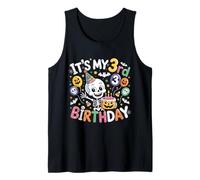 It's My 3rd Birthday Squelette Halloween pour Tout-Petit garçon Fille Débardeur
