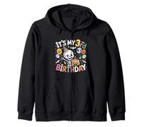 It's My 3rd Birthday Squelette Halloween pour Tout-Petit garçon Fille Sweat à Capuche