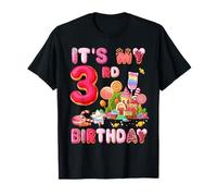 It's My 3rd Birthday Sweet Candy 3 Year Old Girl Party T-Shirt