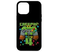 It's My 4th Birthday Boy Gamer Creepin' Into 4 Gamer Pixel Coque pour iPhone 12 Pro Max