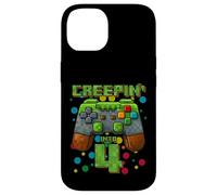 It's My 4th Birthday Boy Gamer Creepin' Into 4 Gamer Pixel Coque pour iPhone 14