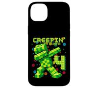 It's My 4th Birthday Boy Gamer Creepin' Into 4 Gamer Pixel Coque pour iPhone 14 Plus
