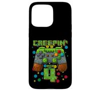 It's My 4th Birthday Boy Gamer Creepin' Into 4 Gamer Pixel Coque pour iPhone 15 Pro Max